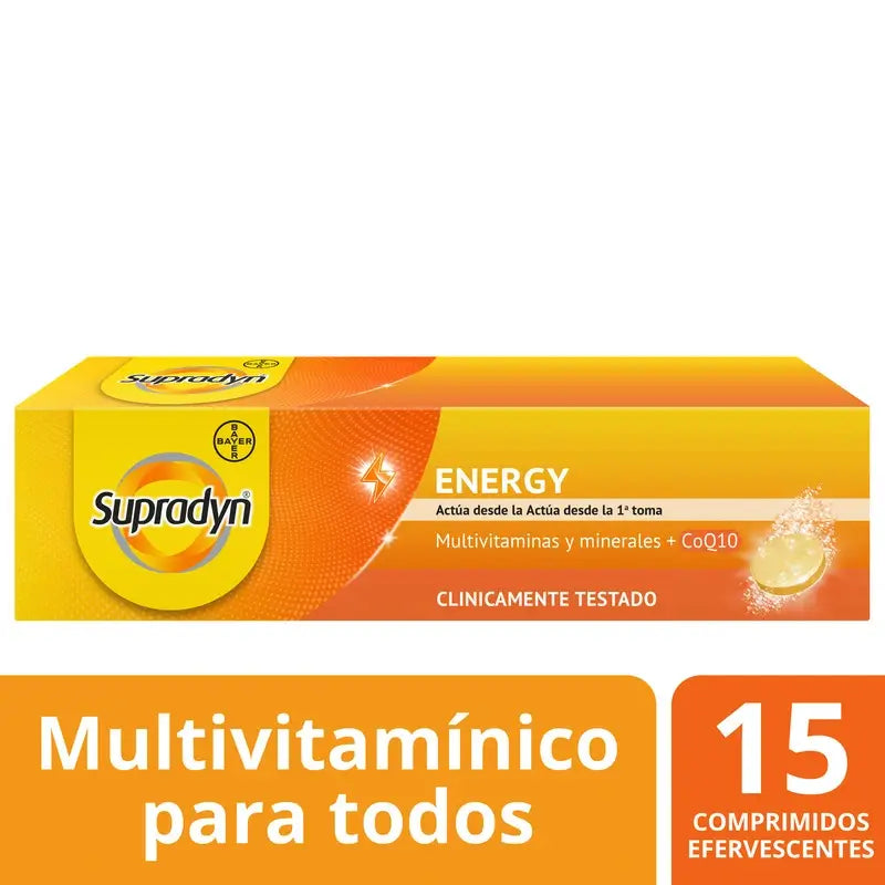 Supradyn Energy Vitamines et énergie, 15 comprimés effervescents