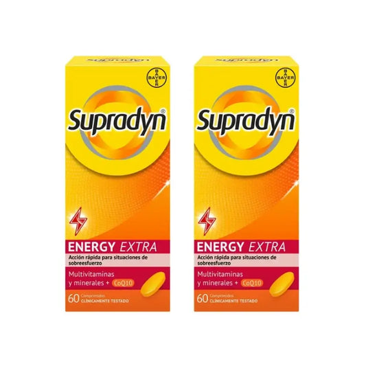 Supradyn Energy Extra Sport Vitamines et énergie, 2x60 comprimés