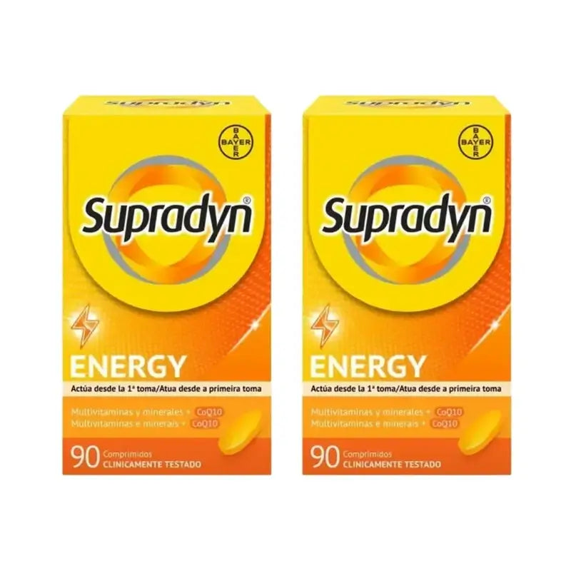 Supradyn Energy Vitamines, minéraux et énergie quotidienne, 2X90 comprimés