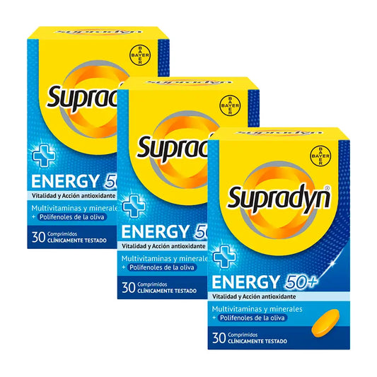 Supradyn Energy 50+ Vitamins, Minerals, and Energy, 3x30 Tablets