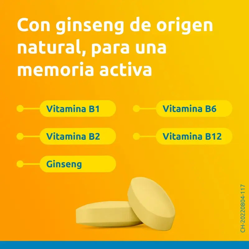 Supradyn Memory 50+ Vitamines, Minéraux et Energie avec Ginseng, 30 Comprimés