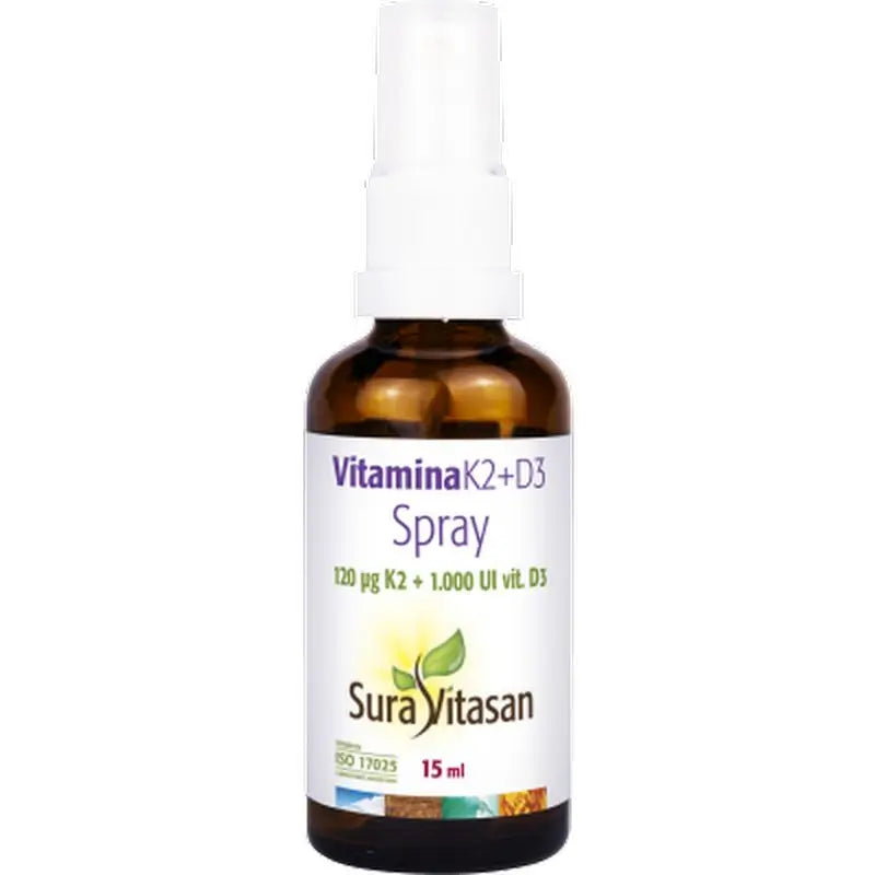 Sura Vitasan Vitamin K2 + D3 Spray , 15 ml