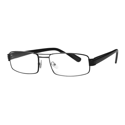 Surgicalmed Euro Optics Lunettes de lecture pour presbyte Cima (noir et tempes noires) (+1.50) noir et tempes noires, 1 pièce