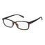 Surgicalmed Euro Optics Lunettes de Lecture Duna Presbyopia (Marron Foncé Mat, Branches Noires & Décoration Gris Foncé) (+2.00)