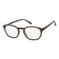 Surgicalmed Euro Optics Halo Presbyopia Reading Glasses (Brown & Silver Decoration) (+1.00) Brown & Silver Decoration, 1 piece