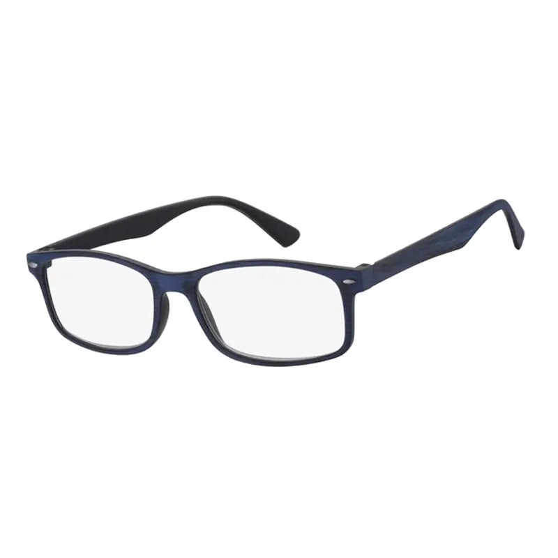 Surgicalmed Euro Optics Iris Lunettes de lecture pour presbytes (intérieur noir, extérieur en bois gris mat, bordures en nickel) (+3.00)