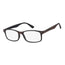 Surgicalmed Euro Optics Iris Lunettes de lecture pour presbytes (intérieur noir, extérieur en bois marron mat, bordures en nickel) (+1.50)