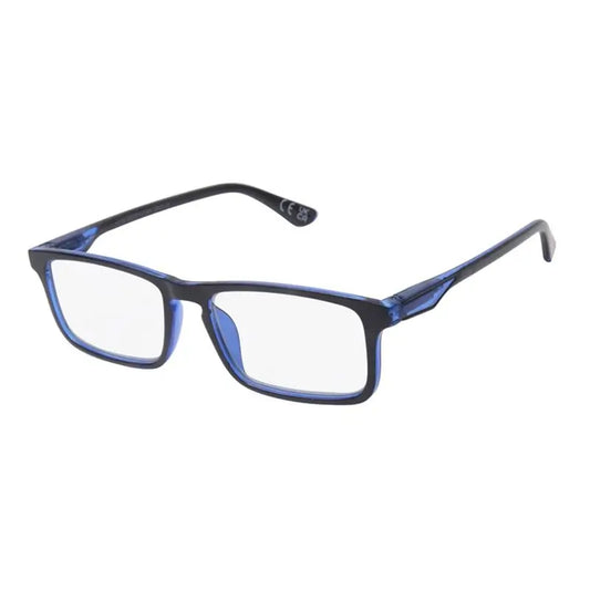 Surgicalmed Euro Optics Joya Lunettes de lecture pour presbytes (Bleu Clair Avec Façade Noire) (+1.50) Bleu Clair Avec Façade Noire, 1 pièce