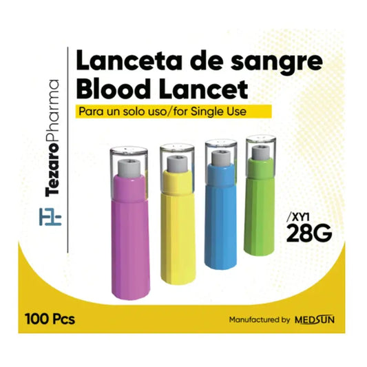Surgicalmed Tezaro Pharma Lancettes de sécurité 28G X 1,8 Mm , 100 pcs.
