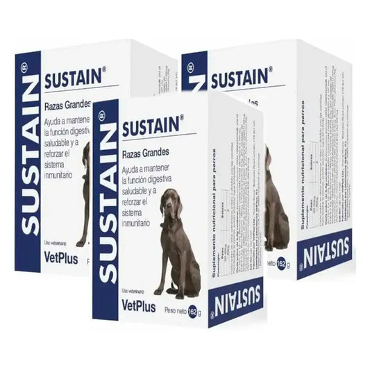 Sustain Chiens de Grande Race, paquet de 3 x 30 portions