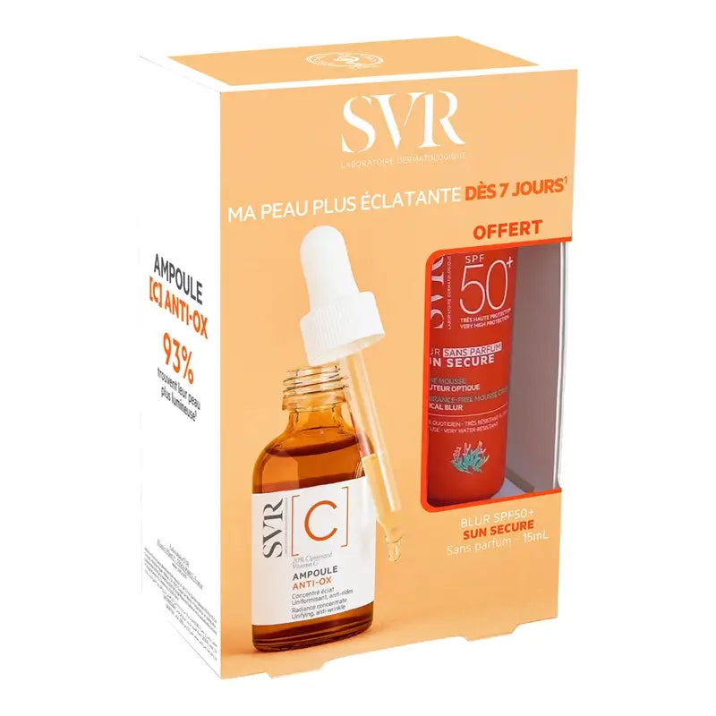 SVR Glow Effect Ampoule Anti-Ox [C] Duo 30 ml + Photoprotecteur 15 ml