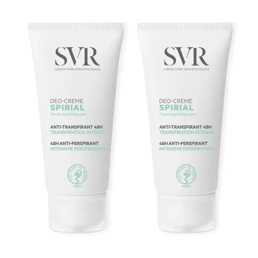 Svr Duplo Spirial Antiperspirant Déodorant Crème 48H, 2 X 50 Ml