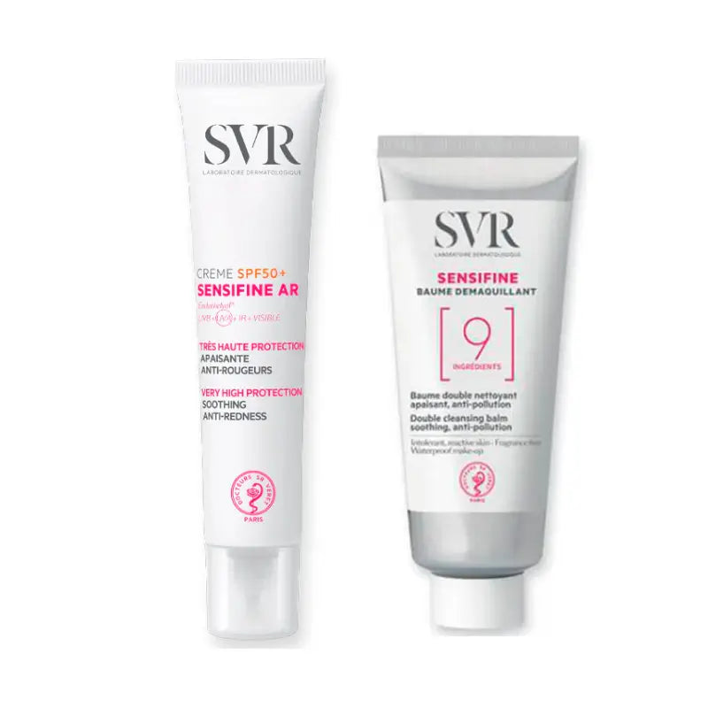 Svr Pack Routine Peau Sensible & Réactive Sensifine Baume Démaquillant 100 Ml + Sensifine Crème Ar Spf 50+ 40 Ml