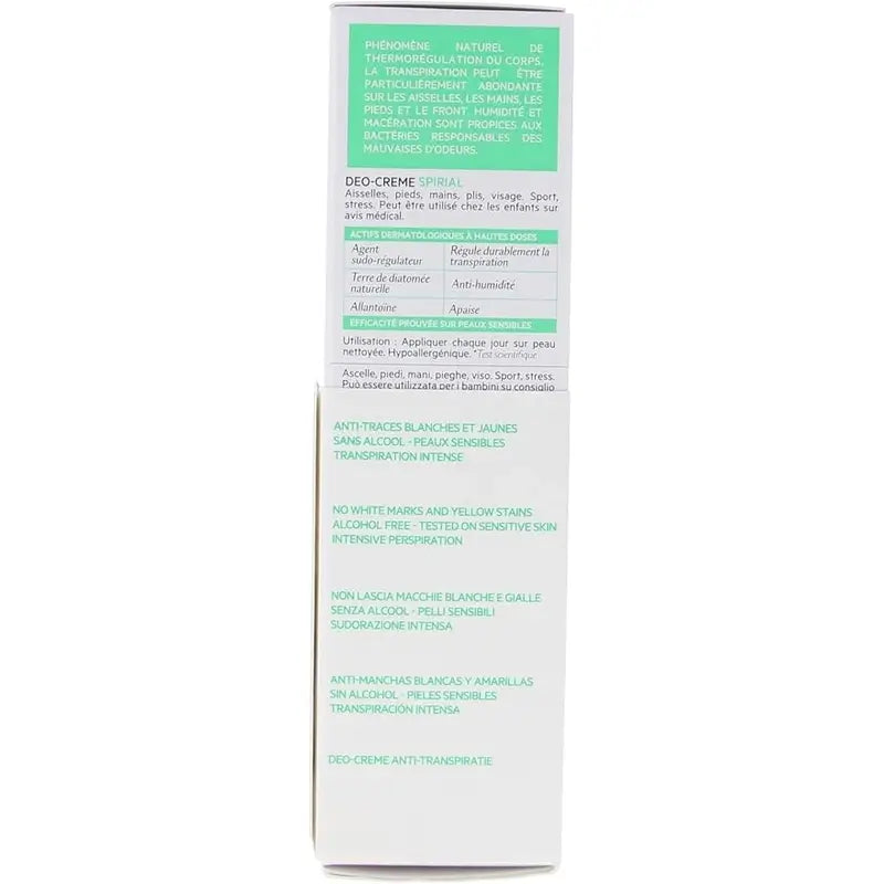 SVR Spirial Duo Déo-Crème Anti-Transpirante 48h, 2x50 ml