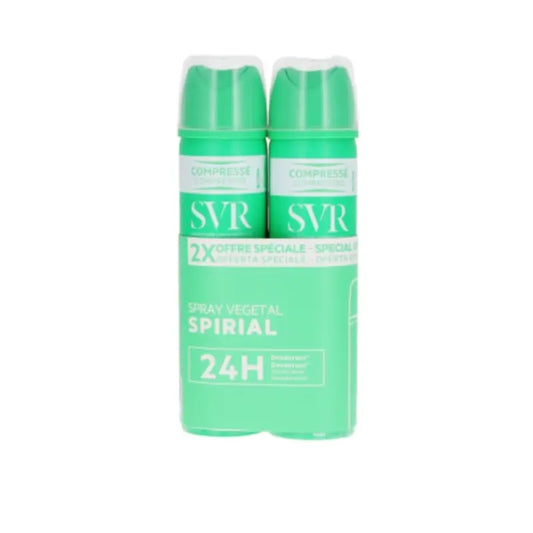 SVR Spirial Spirial Duplo Spray végétal, 2 x 75 ml