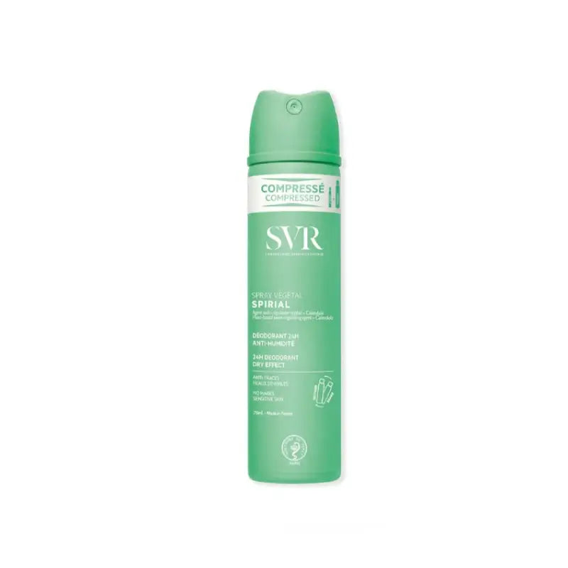 SVR Spirial Déodorant végétal Spray anti-transpirant, 75 ml