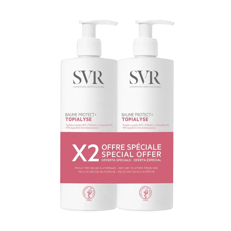 SVR Topialyse Duo Baume Protect, 2 x 400 ml