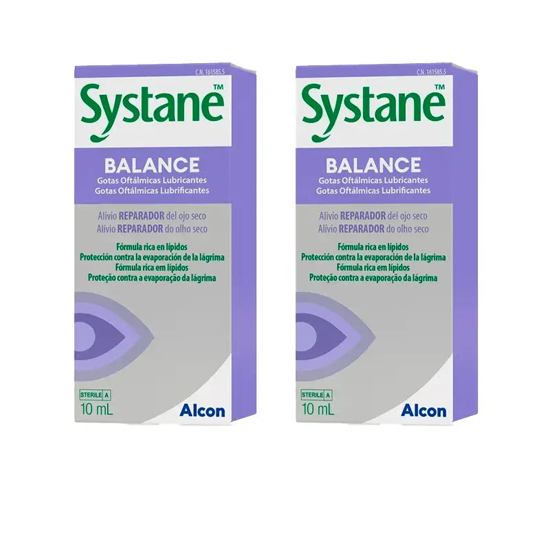 Systane Balance Gouttes pour les yeux, Pack 2 X 10 Ml