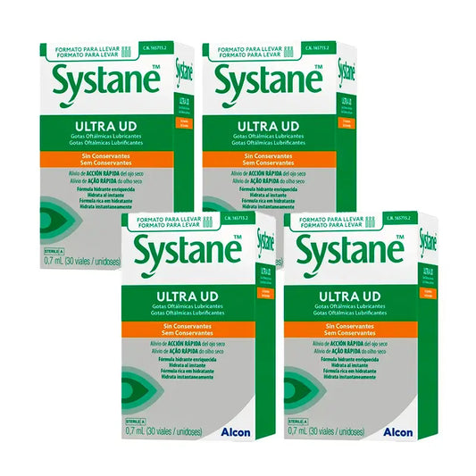 Systane Ultra, paquet de 4 x 30 unités 0,7 Ml