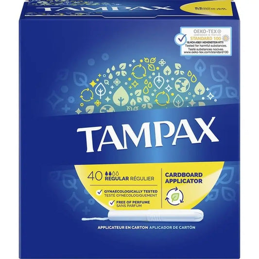 Tampax Tampons réguliers avec applicateur, 40 unités