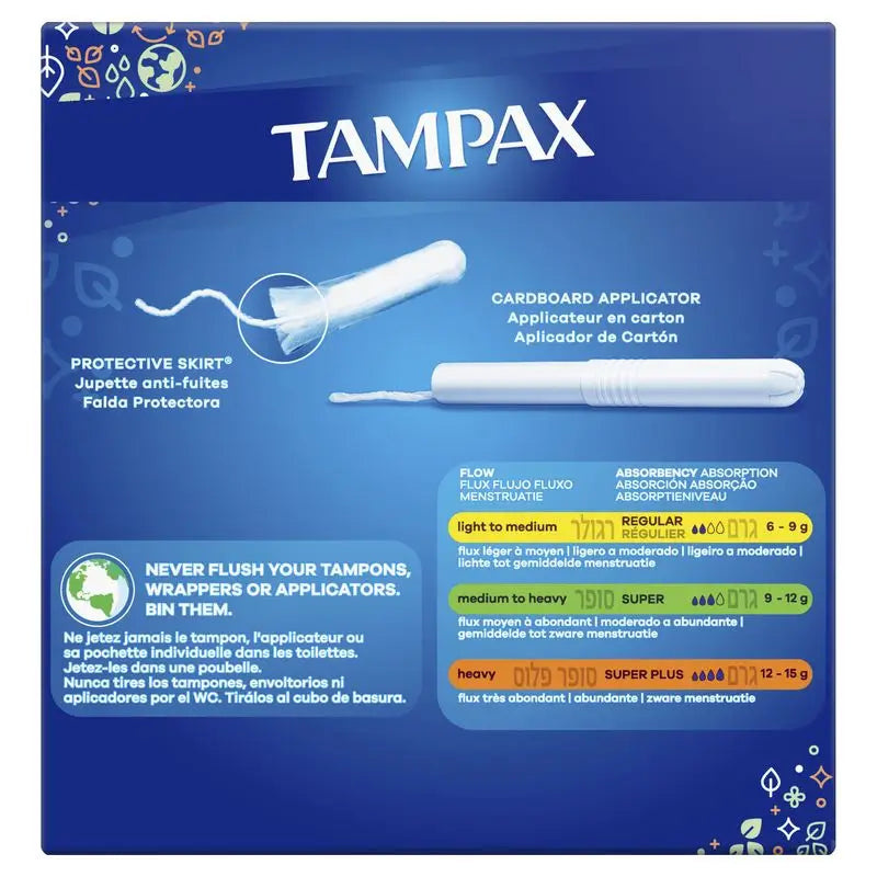 Tampax Super Plus Tampons avec applicateur , 30 unités