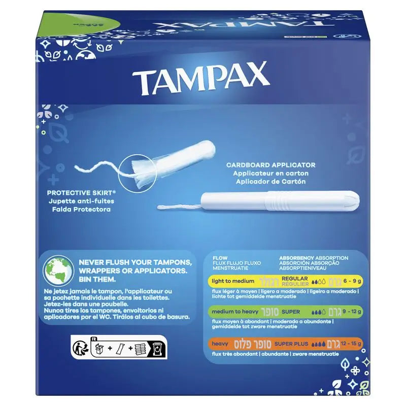 Tampax Super Tampons Avec Applicateur , 40 unités