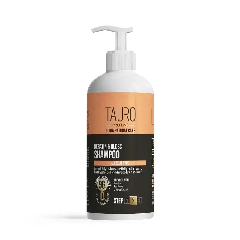 Shampoing Tauro Pro Line Kératine & Brillance, 1 000 ml