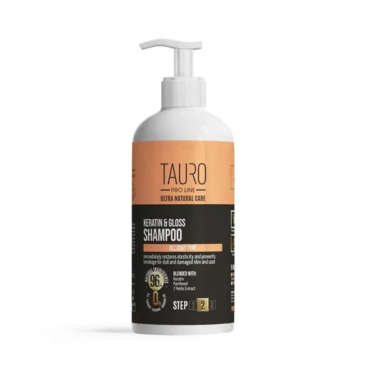 Shampoing Tauro Kératine & Brillance, 1 000 ml