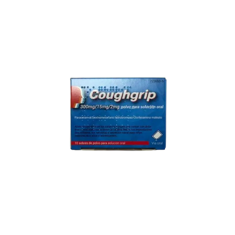 Tecnimede Coughgrip Oral Solution, 10 sachets à diluer dans de l'eau. poudre