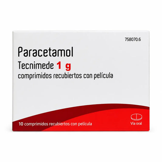 Tecnimede Paracetamol 1 g, 10 comprimés pelliculés