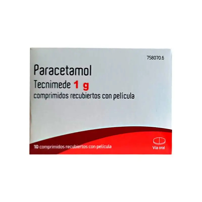 Tecnimede Paracetamol 1 g, 10 comprimés pelliculés