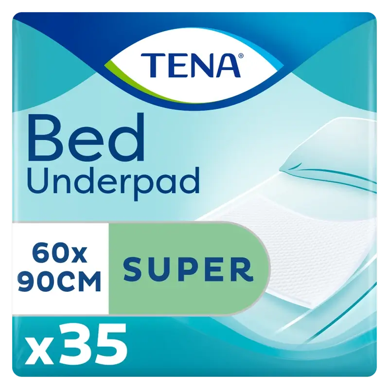 Protecteur de lit Tena Bed Protector Super 60 X 90, 35 unités