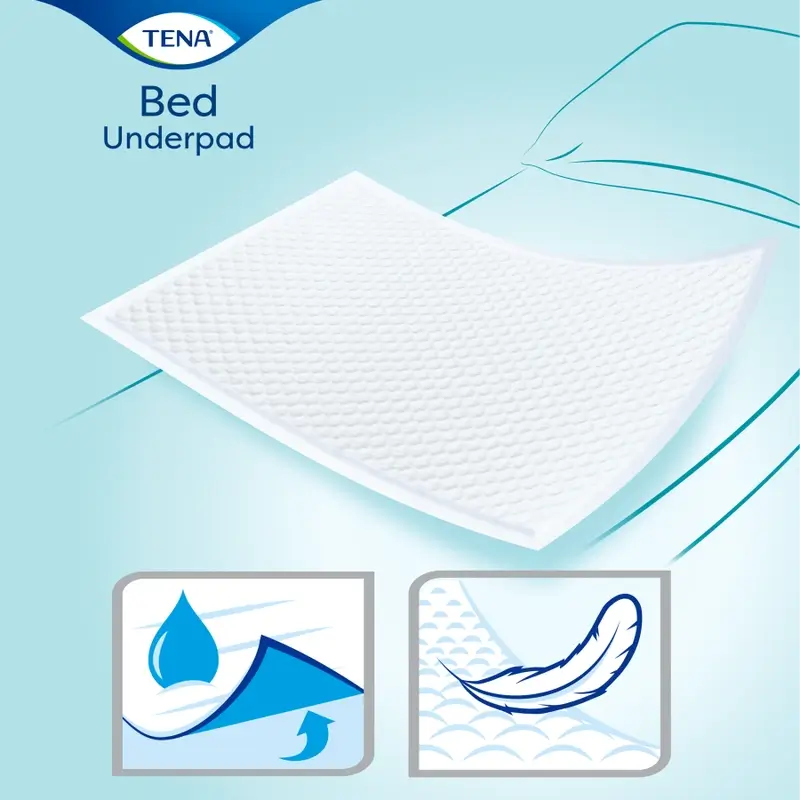 Protecteur de lit Tena Bed Protector Super 60 X 90, 35 unités