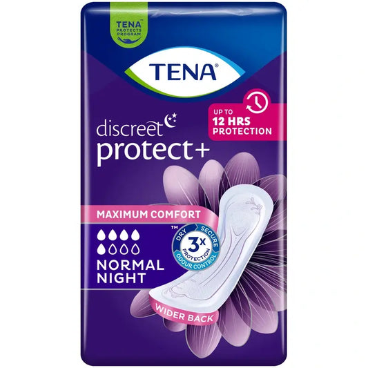 Tena Discreet Normal Night, 10 unités