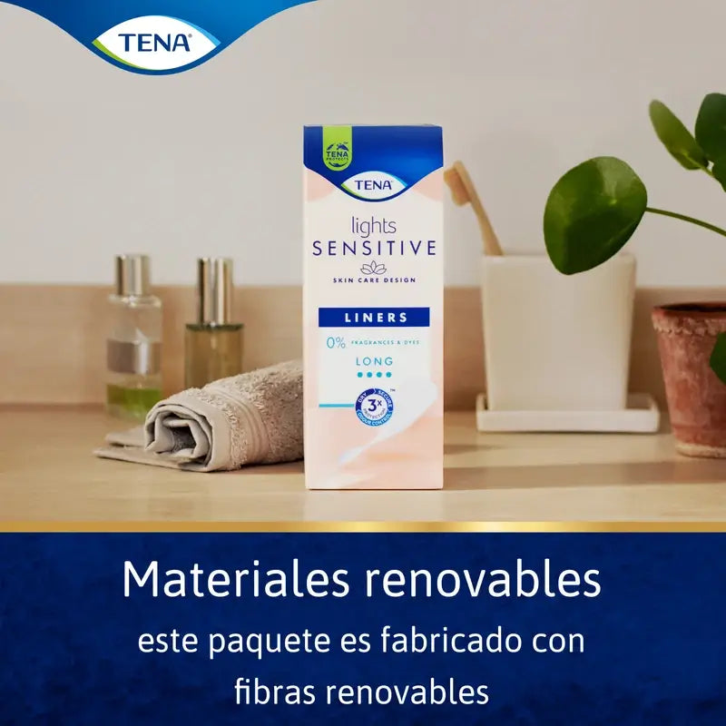 Tena Lights Sensitive Long Liner, 20 pièces
