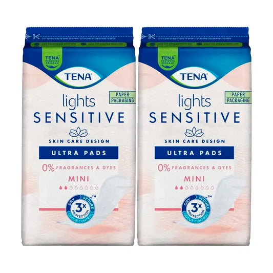 TENA Lights sensitive Mini Ultra 2 X 20 pièces - recommandé pour la ménopause