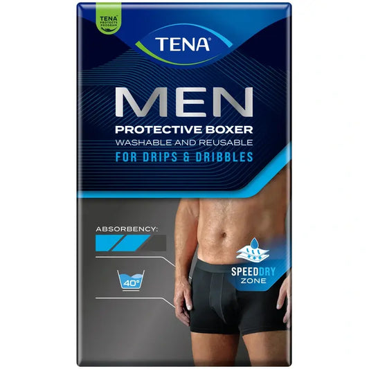 Tena Homme Boxer Lavable Noir L , 1 pc.