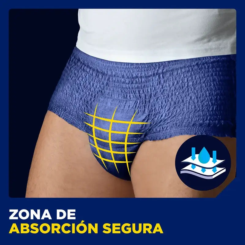 Tena Hommes Pantalon Actif Taille L-XL, 8 Pcs.