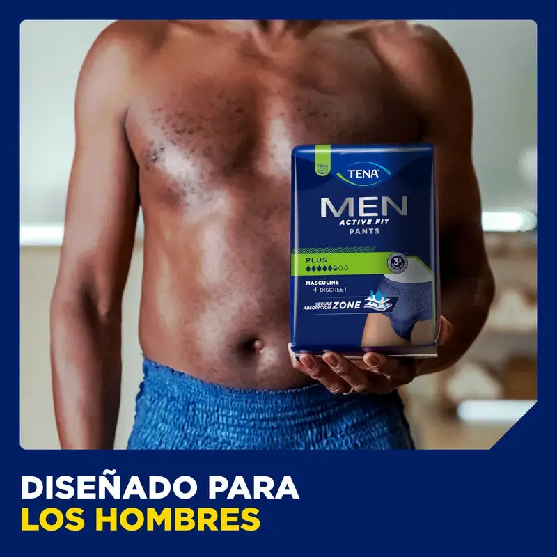 Tena Hommes Pantalon Actif Taille L-XL, 8 Pcs.