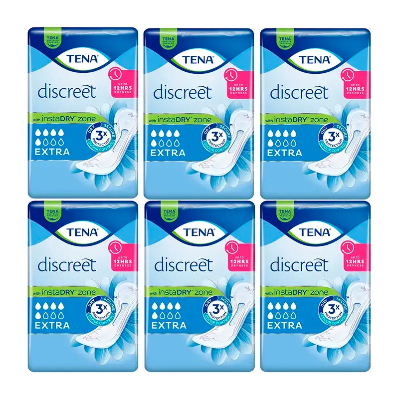 TENA Discreet Pack Extra Id, 6 X 20 pcs.