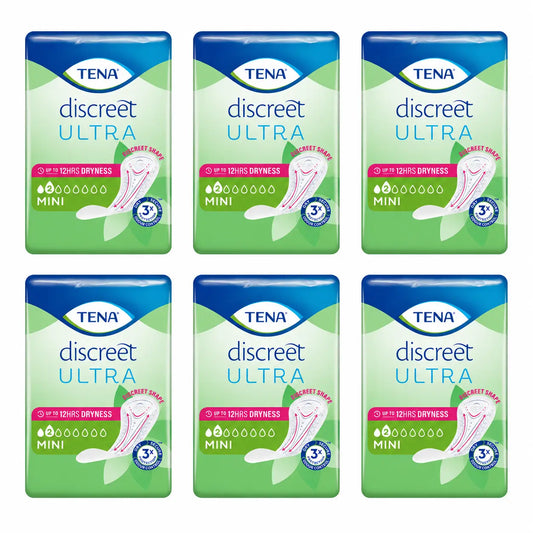 TENA Discreet Mini Pack, 6 X 20 pcs.