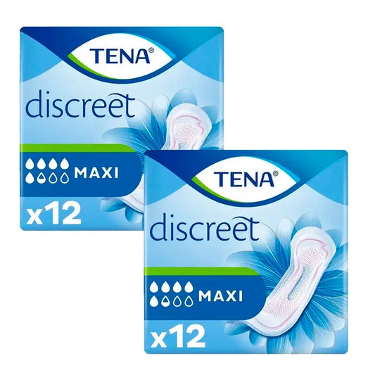 Tena Lady Pack Maxi Pads, 2 X 12 unités