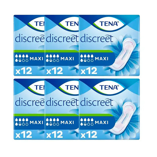 Tena Lady Pack Maxi Pads, 6 X 12 unités