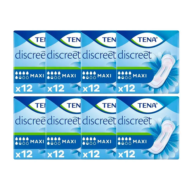 Tena Pack Lady Compresses Maxi, 8 X 12 unités