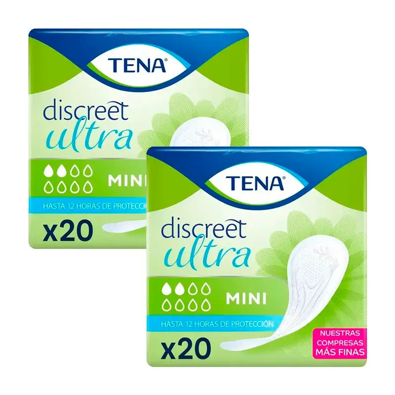 Tena Pack Lady Mini, 2 X 20 unités