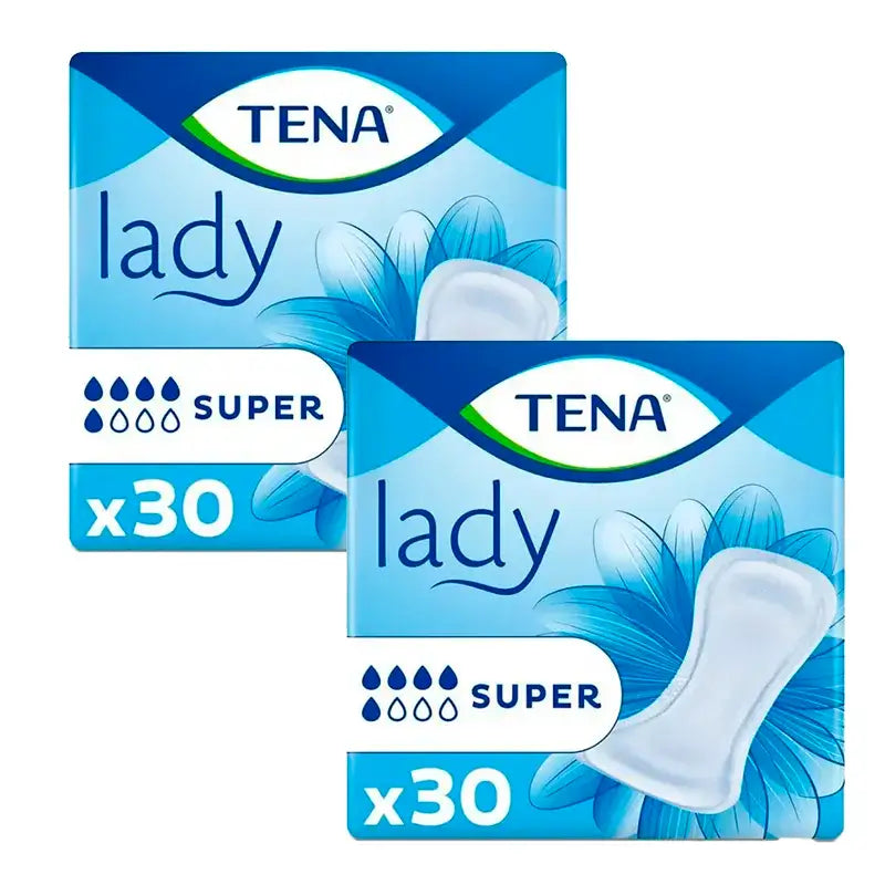Tena Pack Lady Super, 2 X 30 unités