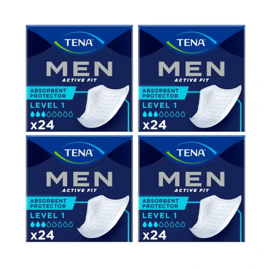 Tena Pack Men Level 1, 4 X 24 unités