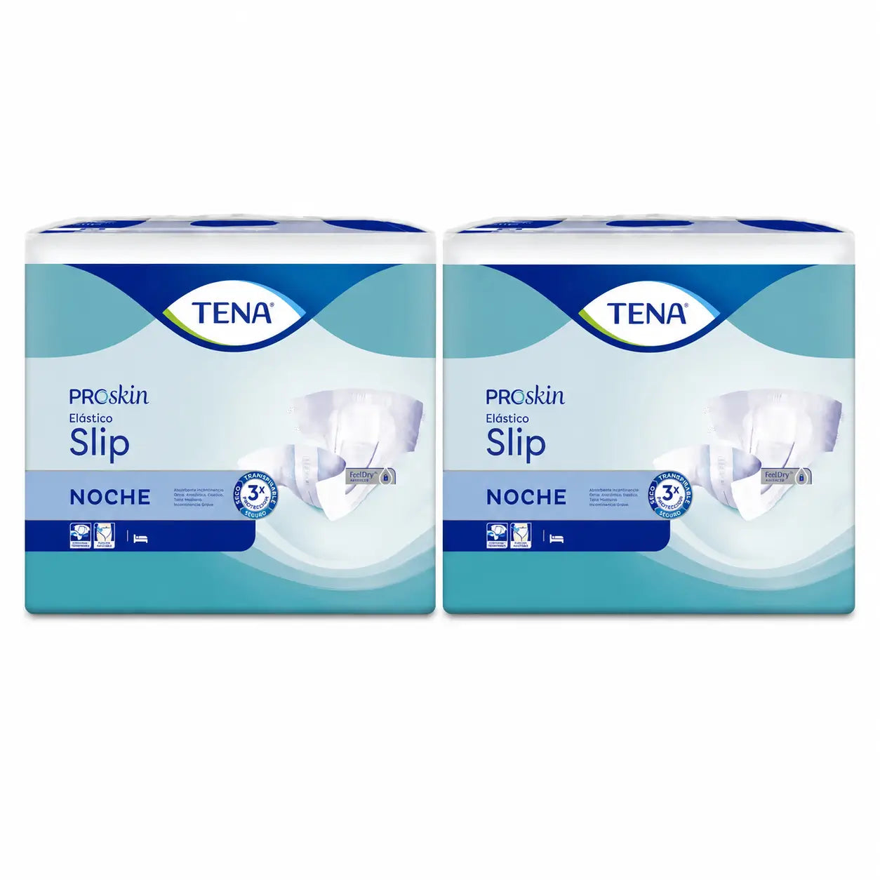 Tena Proskin Diaper Slip Medium Elastic Diaper Night, 80 pièces, pack 2