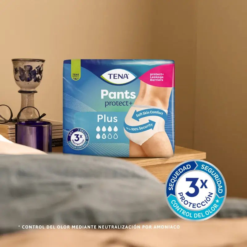 Tena Culotte Absorbante Incontinence Culotte Absorbante Urine Légère Très Grande Taille, 12 unités
