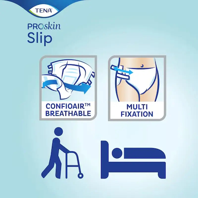 Tena Proskin Elastic Slip Large Super Night , 80 unités